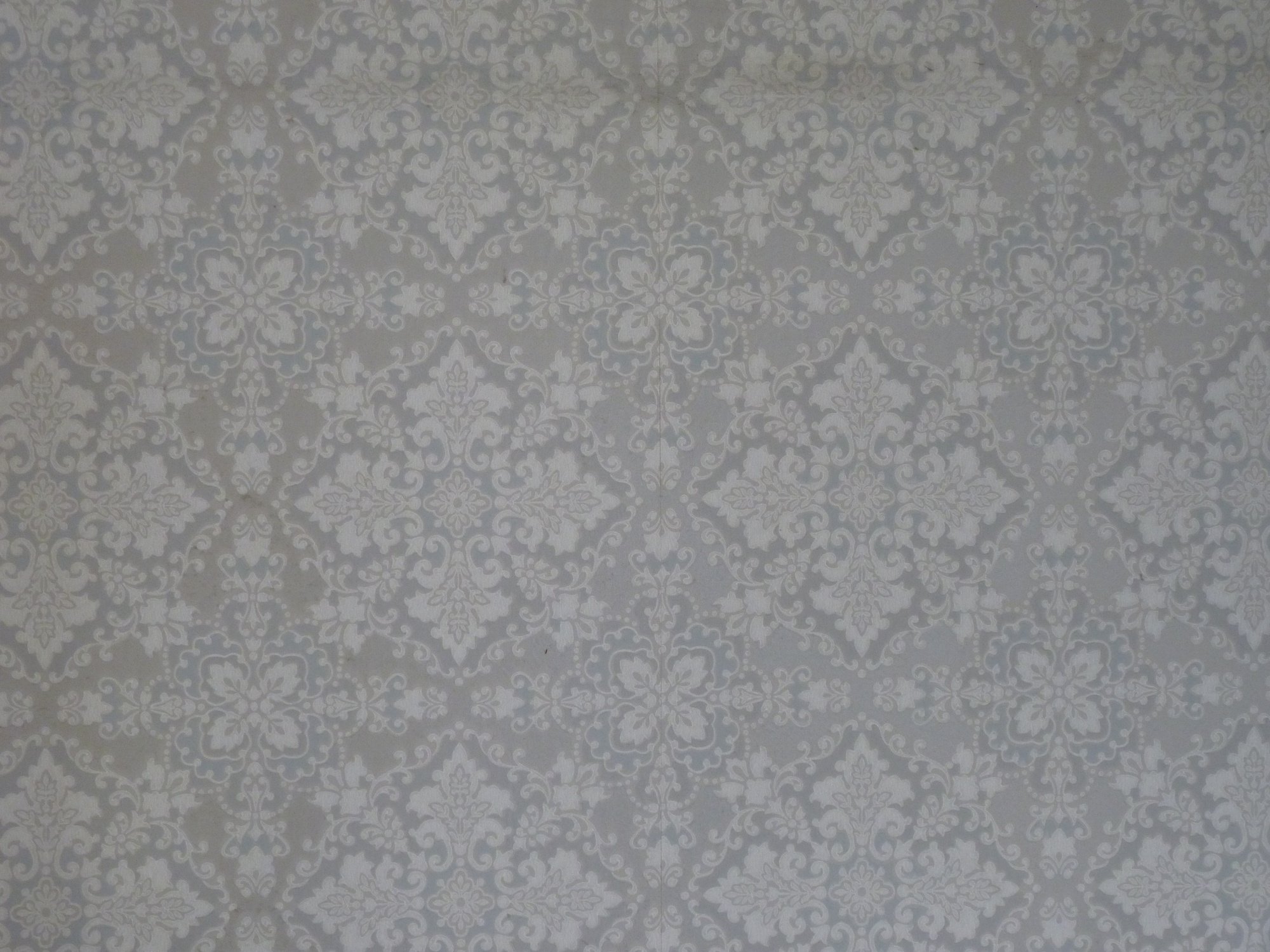 Gray Baroque Wallpaper